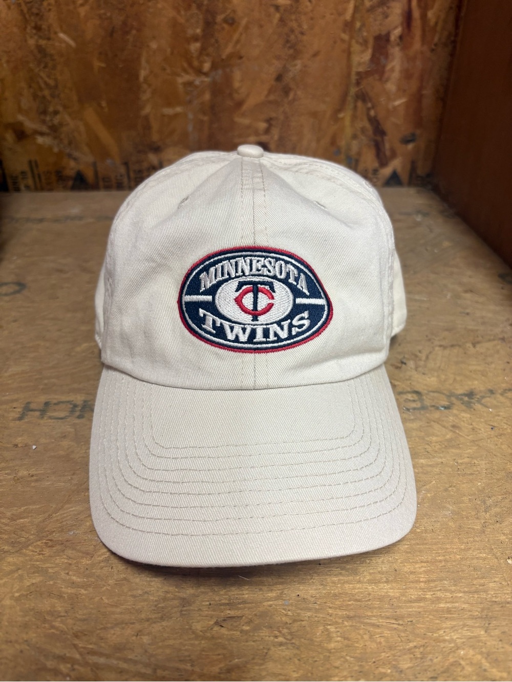 '47 White Baseball Cap with Embroidered Label